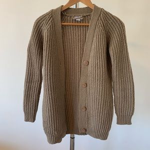 Cotton On // soft brown thick cardigan